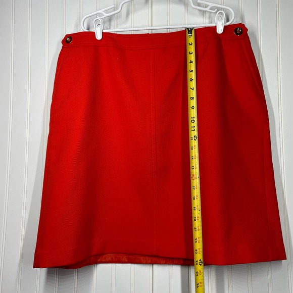 Talbots Women’s Red Side Two Pocket Above Knee Length Mini Skirt Size 20W - Picture 5 of 8